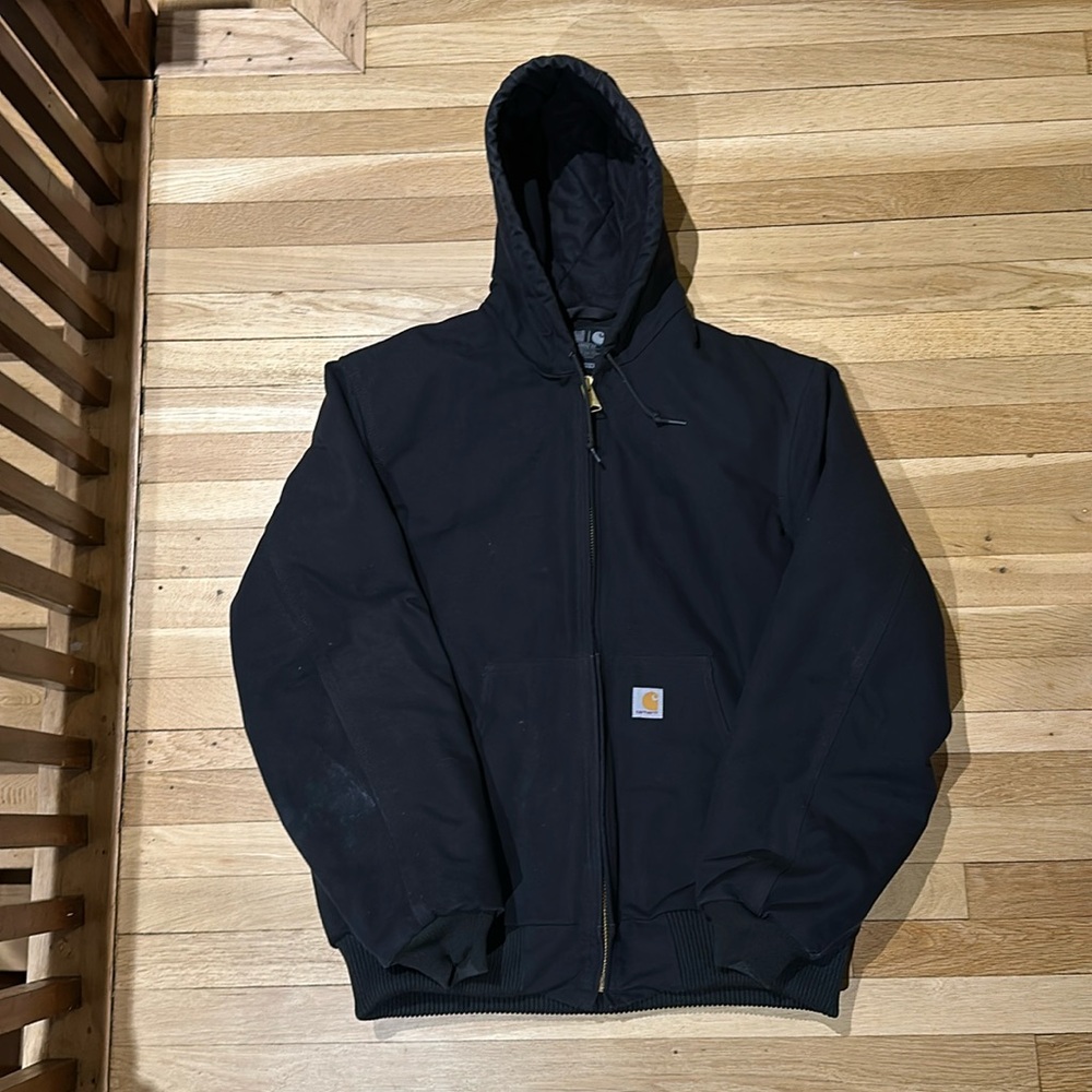 Carhartt - Large Tall - Black - Insulated Duck Winter Jacket EUC